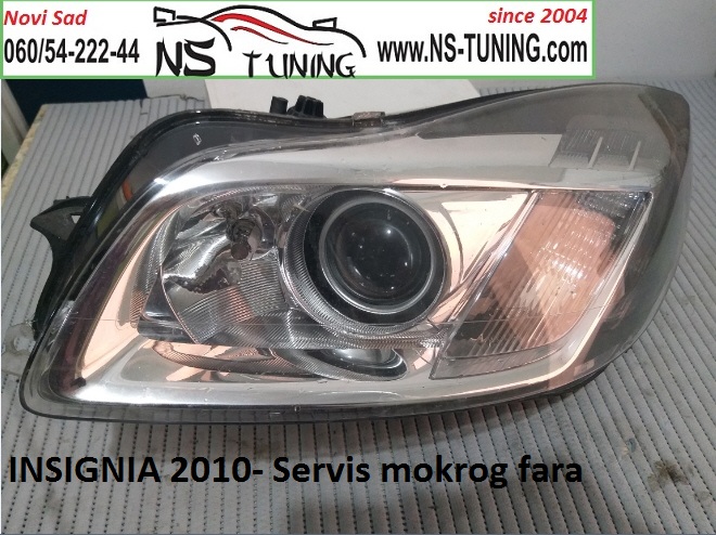 reparacija farova opel insignia 2010 punih vode rose vlaga u faru kondenz auto servis novi sad beograd ns tuning subotica